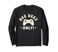 Gee Geez Only GG Gaming Winner Gamer für Herren, Jungen und Kinder, lustig Langarmshirt