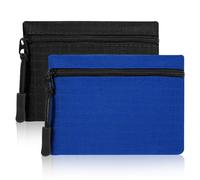 GEEHUA Mini Geldbörse Damen, Münzbeutel Klein und Kurzformat Brieftasche Münzgeldbörse für Kinder und Erwachsene (blau + schwarz)