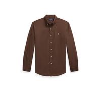 Gefärbtes Custom-Fit Oxfordhemd XS Brown