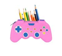Gefederter Gaming-Controller - Tragbare Schreibwarentasche, große Kapazität | Gamer Pencil Case Girls, Children's Pen Box, Schulbedarfs-Organizer, praktische Schule, Rosa, Beziehen Sie sich auf die