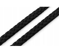 Geflochtene Baumwollkordel 5 mm – Makramee-Schnur 1 m - Schwarz