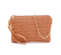 Geflochtene Tasche, Korbtaschen Damen Handtasche Sommer Gestreift Korbtasche Basttasche Boho Mit Reißverschluss Stroh Strandtasche Umhängetasche Moderne Geflochten Tasche Strand Häkeltasche