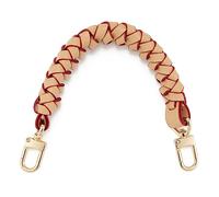 Geflochtener Ledergriff für Neonoe, Eimer, Pochette, Beaubourg, Hobo-Tasche, Damen, gewebte Geldbörse, Ersatz, kurzer Tragegriff oben, Beige, DEHS0002-Beige