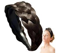 Geflochtenes Stirnband - Stränge Haar Band Geflochten, Große Stirnbänder Für Frauen, Verstellbarer Stirnband | Elastische Geflochtener Haarreif Damen Mädchen | Zopf Haarbands Hochzeit Oktoberfest