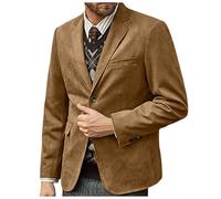 Gefomuofe Blazer Herren Casual 2 Knöpfe Wildleder Anzug Jacke Business Sakkos Freizeit Anzugjacken Sports Coat Hochzeit Mantel Sportlich Blazer Freizeitanzug Sakko