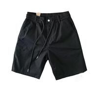 Gefomuofe Cargoshorts Herren Sommer Outdoor Kurze Hose Sommer Beach Shorts Luftige Freizeithose Tennishose Outdoor Sporthose mit Kordelzug Taschen Laufshorts