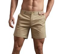 Gefomuofe Chino Shorts Herren Bequeme Bermuda Freizeithose Kurz Sommer Golfhose Einfarbig Outdoor Hose Stretch Bermuda Freizeithose Leicht Wanderhose Sport Outdoorhose