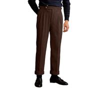 Gefomuofe Cordhose Herren Einfarbig Business Anzughose Casual Gerade Hose Bündchen Arbeitshose Weiche Bürohose Formelle Hose Seitentaschen Golfhose Bequeme Businesshose