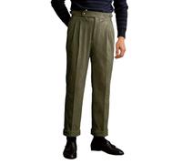 Gefomuofe Cordhose Herren Einfarbig Business Anzughose Casual Gerade Hose Bündchen Arbeitshose Weiche Bürohose Formelle Hose Seitentaschen Golfhose Bequeme Businesshose