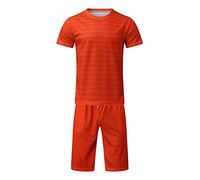 Gefomuofe Herren Kurz Pyjama Schlafanzug Sommer Pyjama Set Shorts&T-Shirt Sportkleidung Jogginganzug Fußball Tshirts Shorts Set Sommer Pyjama Set Shorts&T-Shirt Schlafanzüge
