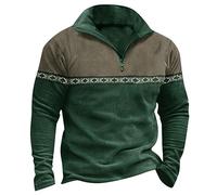 Gefomuofe Herren Langarmshirt Mittelalter Sweatshirt Casual Sweatshirt Elastisch Einfarbig Regular Fit Stretch Sport Tshirts Freizeitshirt Sweatshirt Sportshirt Trainingsshirt