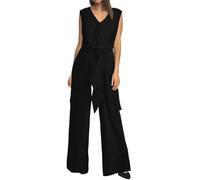 Gefomuofe Hosenanzug Damen Hochzeit Elegant Overall Mit Weites Bein Hosen Leicht Tanktops Loungewear Bequem Jumpsuit Lange Strampler Einteilig Stretch Catsuit