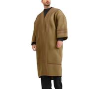 Gefomuofe Kaftan Herren Langarm Thobe Ethnisch Roben Lose Winter Gepolstert Wildleder Robe Dubai Robe Arabisch Gebet Eid Kleidung Mittlerer Osten Ethnisch Kandoura Lang Abaya