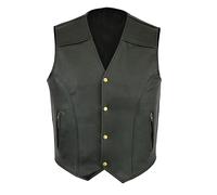 Gefomuofe Lederweste Weste Kutte Leder Biker Rocker Motorrad Clubweste Bikerweste Motorradweste Schwarz Leder Biker Rocker Motorrad Clubweste Bikerweste Leder Weste