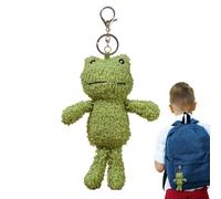 Gefüllter Frosch-Schlüsselanhänger, Frosch-Schlüsselanhänger-Schönes Schlüsselanhänger-Zubehör,Weicher Plüsch-Schlüsselanhänger Für Kindergeburtstage, Handyzubehör, Taschen, Karnevalspreise, Geldbör