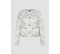 Gefütterte Bouclé-Jacke mit Zierknöpfen 36 creme 2159894.02N0.36