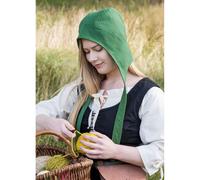 Gefütterte Bundhaube mit breiten Bändern verschiedene Farben