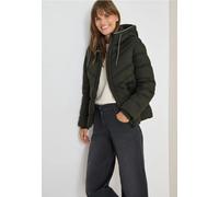 Steppjacke CECIL, Damen, Gr. L (42), olive wood, Stoff, Obermaterial: 100% Polyester; Futter: 100% Polyester; Füllung: 100% Polyester, unifarben, comfort fit normal, ohne Ausschnitt, elastischer Bund,