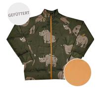 Gefütterte Jacke Nashorn khaki 98/104