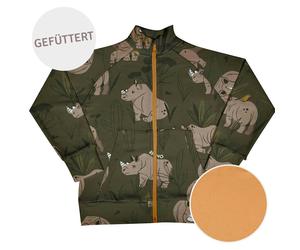 Gefütterte Jacke Nashorn khaki 98/104