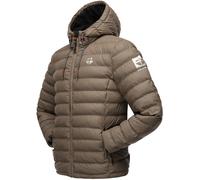 Gefütterte Winter Steppjacke mit Kapuze "Zaharoo" Stone Brown XXL