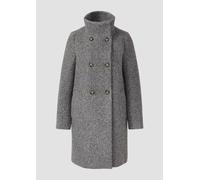 Gefütterter Bouclé-Mantel mit Stehkragen 46 grau 2171889.93W4.46