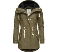Gefütterter Regenmantel mit Kapuze "Monadis Rainy Intl." Olive XL