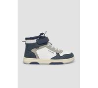 Gefütterter Sneaker im Materialmix 34 weiß 6010516.110.34