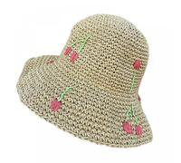 Gehäkelter Fischerhut für Damen, süße Damen-Outdoor-Sport-Fischerkappe, kompatibel mit Frauen und Teenagern, lässig, Frühling/Sommer, Sonnen