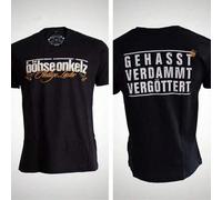 "Gehasst Vergöttert" Böhse Onkelz Tribute Cotton T-Shirt, Loose Fit for Rock Music Fashion Women And Men T-shirts