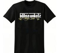 Gehasst Vergöttert II Böhse Onkelz Peripheral Pattern Print Summer Cotton Men's Women T-shirts Streetwear Casual