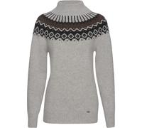 Geiger Stehkragen-Pullover Elfenbein/Nougat (Größe: L) L beige