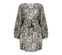 Geisha Dress Flowers Green/lila Größe: L | Midikleider Outlet | Damen | Grün