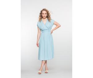 Geisha Fashion Women - Dress denim lyocell light blue denim - Gr. - M