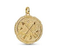 Gekreuzte Pfeile Charm-Anhänger, vergoldet, Talisman