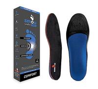 Gel Einlegesohlen SMOU Comfort Premium - Schuheinlagen mit Memory-Schaum und stabiler Basis mit Fußgewölbestütze - Hohe Dämpfung und Komfort für Arbeit und Alltag - Für Damen und Herren (37-38)
