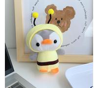 (Gelb) Pinguin Plüsch Gemütlicher Schlüsselanhänger Kuschelige kurze Plüschtasche Dekor Bunte Optionen