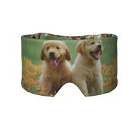 Gelbe Labrador Retriever Welpen, Vollständige Augenabdeckungen, lichtblockierende Augenmaske, Schlafaugen- und Ohrenschützer