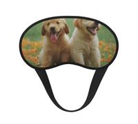 Gelbe Labrador Retriever Welpen,Vollständige Augenabdeckungen, lichtundurchlässige Schlafmasken, Verdunkelungs-Augenschützer