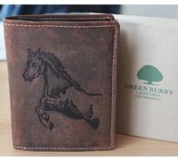 Geldbörse 1 G701-25 Horse für Pferdefreunde hoch Leder Greenburry/lefox