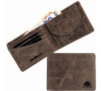 Geldbörse Herren, Greenburry, Leder, Scheintasche, braun