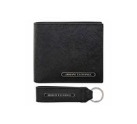 Armani Exchange Geldbörsen-Geschenkset Barcelona – Leder, Schwarz, Herren, TU