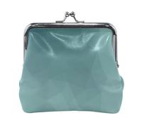 Geldbörse aus PU-Leder mit Farbverlauf, einzigartige Geldbörse mit Verschluss, für Damen und Herren, Grün