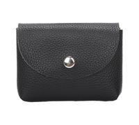 Geldbörse aus weichem Leder - Litschi-Motiv, kompaktes und leichtes Design, glatte Oberflächen, robustes Material | Niedliche Geldbrieftasche für Damen Bankgeldbörse, Schwarz , Beziehen Sie sich auf