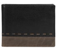 Geldbörse BAGAN, Damen, schwarz, Leder, leicht glänzend, unifarben, Kleinlederwaren, echt Leder (14040710-0) schwarz