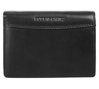 Geldbörse BODENSCHATZ "PRINESS", Damen, schwarz, Leder, beschichtet, leicht glänzend, Kleinlederwaren, echt Leder (53185362-0) schwarz