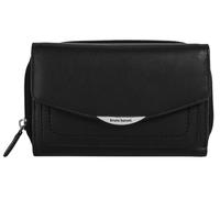 Geldbörse BRUNO BANANI, Damen, schwarz, Leder, leicht glänzend, unifarben, Kleinlederwaren, echt Leder (94648641-0) schwarz