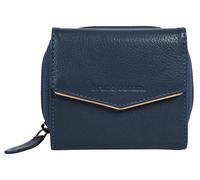 Geldbörse BRUNO BANANI, Damen, blau, Leder, leicht glänzend, unifarben, Kleinlederwaren, echt Leder (42527961-0) blau