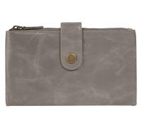 Geldbörse BRUNO BANANI, Damen, grau, Leder, leicht glänzend, unifarben, Kleinlederwaren, echt Leder (40137317-0) grau