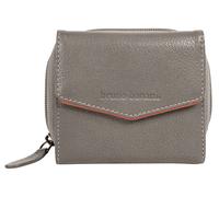 Geldbörse BRUNO BANANI, Damen, grau, Leder, leicht glänzend, unifarben, Kleinlederwaren, echt Leder (82298330-0) grau